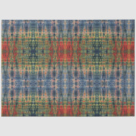 エスニックブルーグリーン絞り染めパタ伝統的ーン 薄葉紙