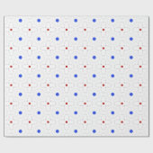 エスニックブルードット ラッピングペーパー (フラット)