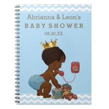 エスニックプリンスオンフォンベビーシャワーゲストブック