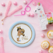 エスニックプリンステディベアーボーイ赤ちゃんシャワー ペーパープレート (パーティー)