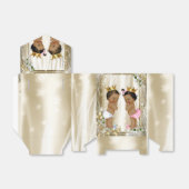 エスニックプリンスプリンセスベビーシャワー フェイバーボックス (折り畳みなし)