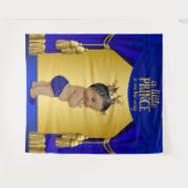 エスニックプリンスベイビーシャワーバックドロップ タペストリー (正面(横))