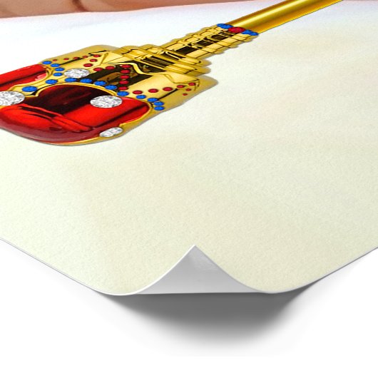 エスニックプリンスベビーシャワーのサイン ポスター (角)