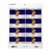 エスニックプリンスベビーシャワー水ボトルラベル ラベル (フルシート)