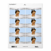 エスニックプリンスベビーシャワー水ボトルラベル ラベル (フルシート)