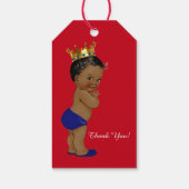 エスニックプリンスベビーシャワー ギフトタグ (裏面)