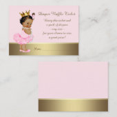 エスニックプリンセスおむつラッフルチケット エンクロージャーカード (正面/裏面)