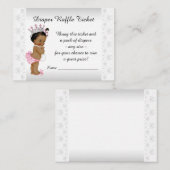 エスニックプリンセスおむつラッフルチケット エンクロージャーカード (正面/裏面)