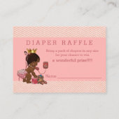 エスニックプリンセスオンフォンシェブロンおむつラッフル エンクロージャーカード (裏面)