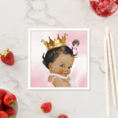 エスニックプリンセスガールベビーシャワーペーパーナプキン スタンダードカクテルナプキン (インサイチュ)