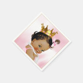 エスニックプリンセスガールベビーシャワーペーパーナプキン スタンダードカクテルナプキン (角)