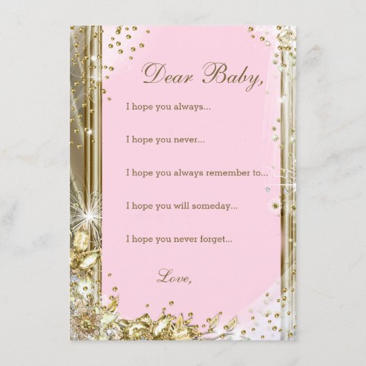 エスニックプリンセスツチュパールズベビーを願う アドバイスカード (裏面)