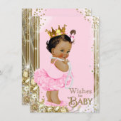 エスニックプリンセスツチュパールズベビーを願う アドバイスカード (正面/裏面)