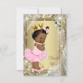 エスニックプリンセスツチュパール赤ちゃんシャワーありがとう サンキューカード (正面)