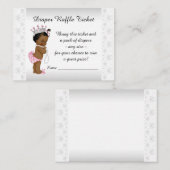 エスニックプリンセスパールスおむつラッフルチケット エンクロージャーカード (正面/裏面)