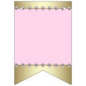 エスニックプリンセスピンク金ゴールド赤ちゃんシャワー バンティングフラッグ (第2の旗)
