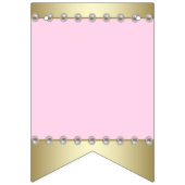 エスニックプリンセスピンク金ゴールド赤ちゃんシャワー バンティングフラッグ (第3の旗)