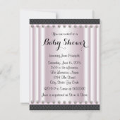 エスニックプリンセスベイビーシャワーピンクパール 招待状 (裏面)