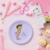 エスニックプリンセスベビーシャワー ペーパープレート (パーティー)