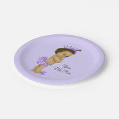 エスニックプリンセスベビーシャワー ペーパープレート (アングル)