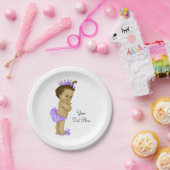 エスニックプリンセスベビーシャワー ペーパープレート (パーティー)