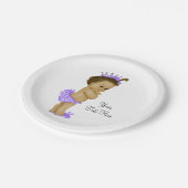 エスニックプリンセスベビーシャワー ペーパープレート (アングル)