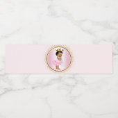 エスニックプリンセス赤ちゃんシャワー水ボトルラベル ペットボトルラベル (シングルラベル)