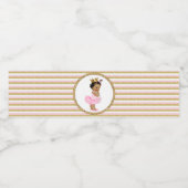 エスニックプリンセス赤ちゃんシャワー水ボトルラベル ペットボトルラベル (シングルラベル)