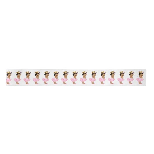 エスニックプリンセス 女の赤ちゃん サテンリボン (正面)