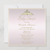 エスニックベビーインプリンセスコーチベビーシャワー 招待状 (裏面)