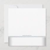 エスニックベビーガールシャワーレッド 招待状 (裏面)