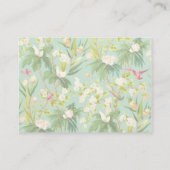 エスニックベビーガールトロピカルルアウ(ハワイ式宴会)ハワイアン エンクロージャーカード (裏面)