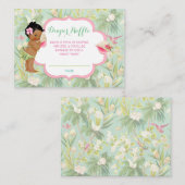 エスニックベビーガールトロピカルルアウ(ハワイ式宴会)ハワイアン エンクロージャーカード (正面/裏面)