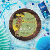 エスニックベビーガール |黄色のひまわり素朴 ペーパープレート (パーティー)