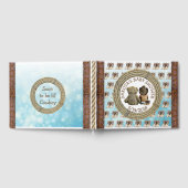 エスニックベビーシャワーゲストブックリールカウボーイベビー ゲストブック (全面)