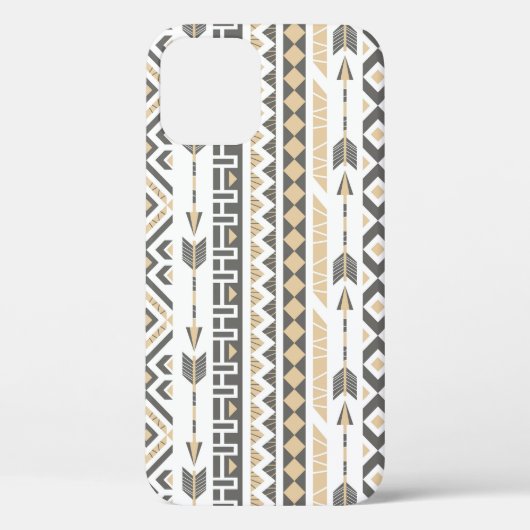エスニックベージュシームレス:ヴィンテージパターン Case-Mate iPhoneケース (裏面)