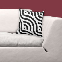 エスニックホワイトウェーブパターンブラック