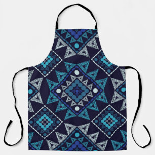 エスニックボホ刺繍シームレスパターン エプロン