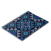 エスニックボホ刺繍シームレスパターン ノートブック (左側)