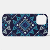 エスニックボホ刺繍シームレスパターン Case-Mate iPhoneケース (裏面 (横))