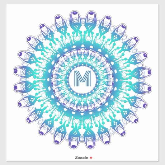 エスニックマンダラデザインシール シール (シート)