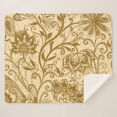 エスニックマンダラ：インディアンスタイルパターン シェルパブランケット (正面(横))