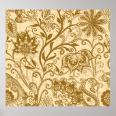 エスニックマンダラ:インディアンスタイルパターン ポスター (正面)