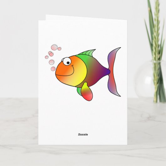 エスニックマーメイドハッピーバースデーカード カード (裏面)