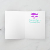 エスニックマーメイドハッピーバースデーカード カード (内部)