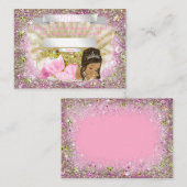 エスニックマーメイドベビーシャワーおむつラッフルチケット エンクロージャーカード (正面/裏面)