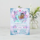 エスニックマーメイドベビーシャワー招待状 招待状 (スタンド正面)