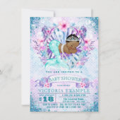 エスニックマーメイドベビーシャワー招待状 招待状 (正面)