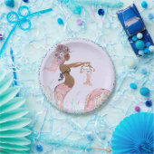 エスニックマーメイドママ赤ちゃんシャワー紙プレート ペーパープレート (パーティー)