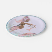 エスニックマーメイドママ赤ちゃんシャワー紙プレート ペーパープレート (アングル)